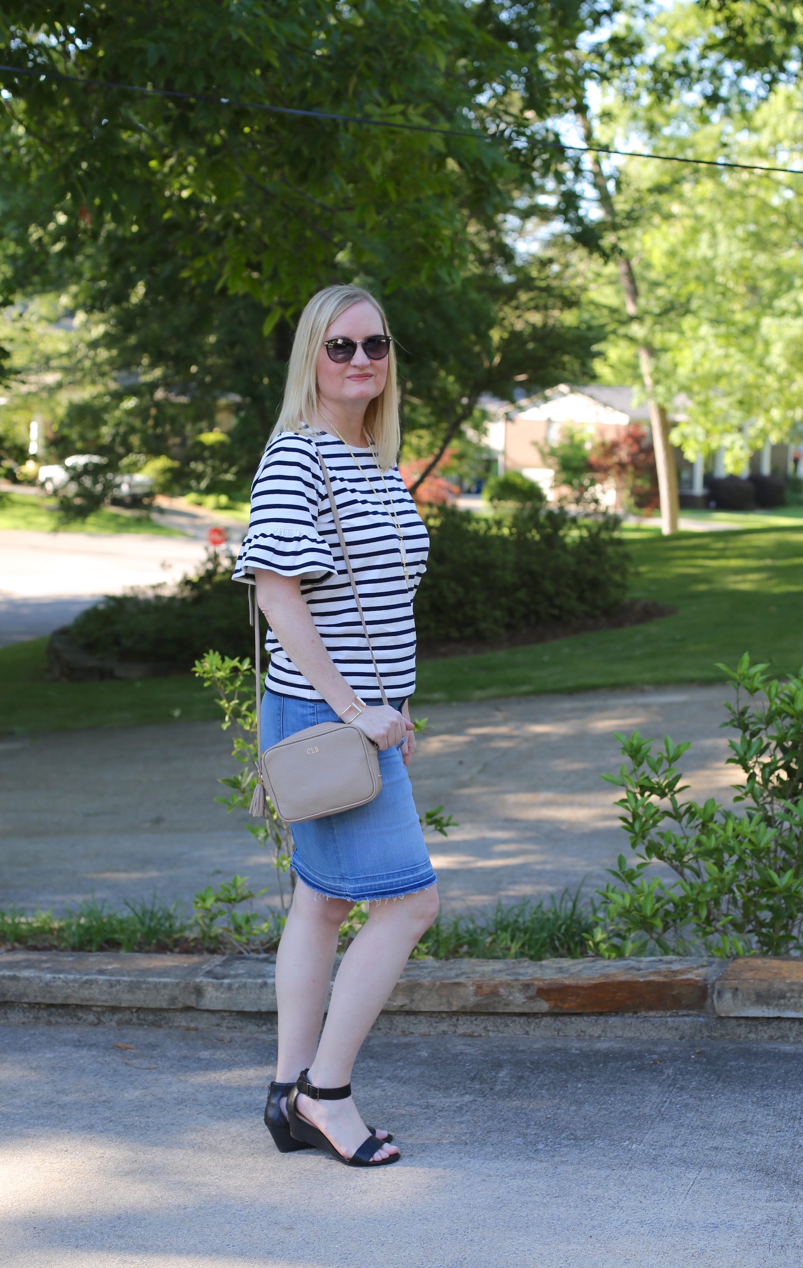 Ruffled Stripes (Trendy Wednesday Link-up #120) - Classy Yet Trendy