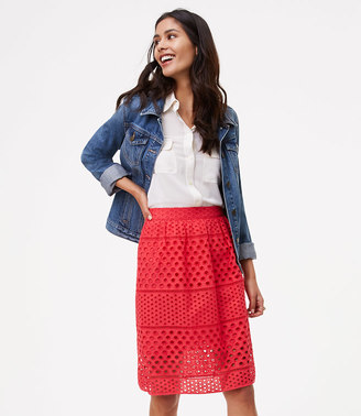 Eyelet Skirt