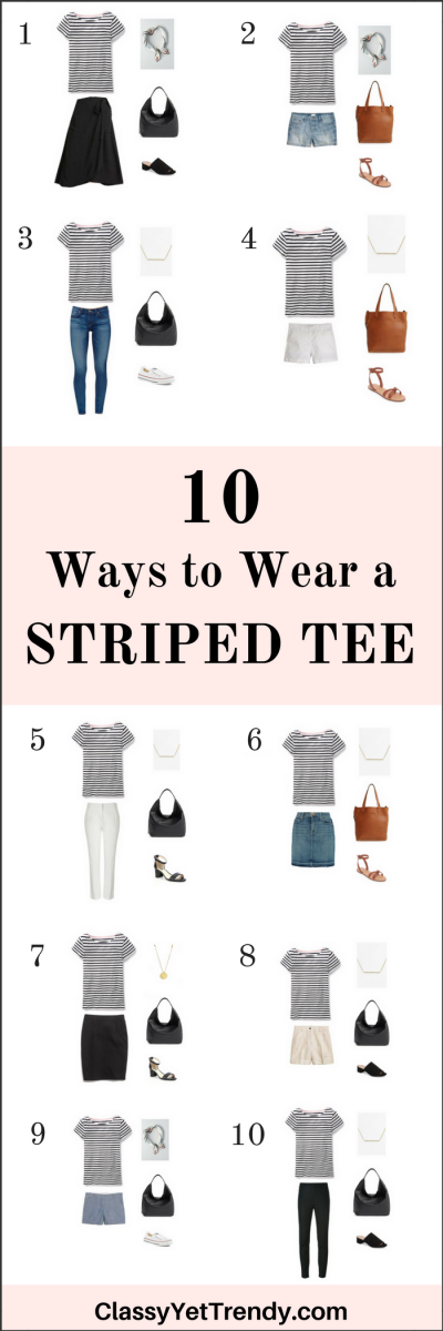 10 Ways To Wear A Striped Tee