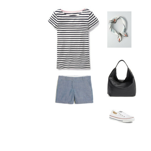 How To Wear a Striped Tee - Outfit #9