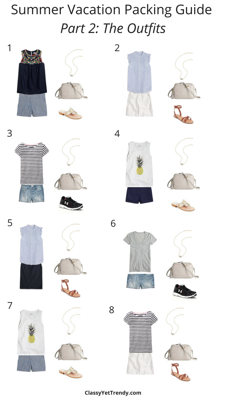 Summer Vacation Packing Guide Part 2- The Outfits