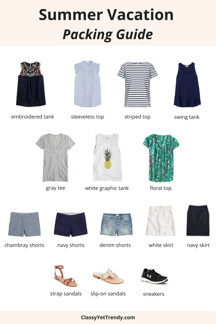 Summer Vacation Packing Guide Part 1: What To Pack (TW #126