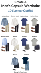 Create a Men's Capsule Wardrobe: 10 Summer Outfits