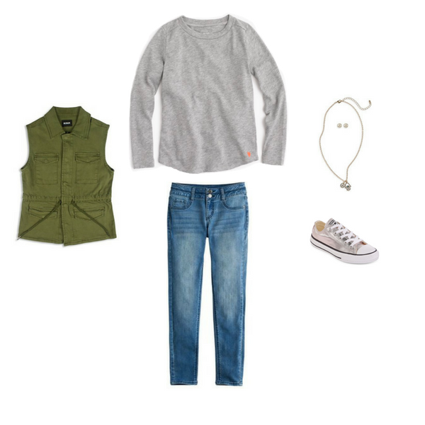 Create a Girl's Back To School Capsule Wardrobe: 10 Fall Outfits ...