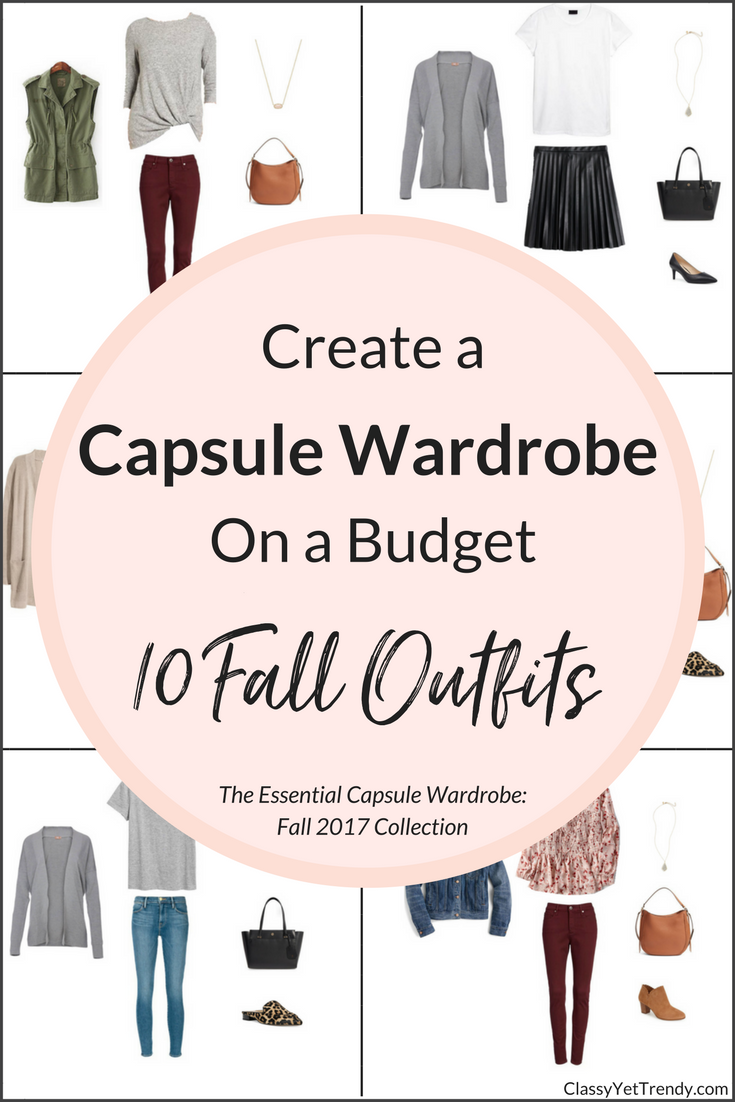 Create a Capsule Wardrobe On a Budget: 10 Fall Outfits