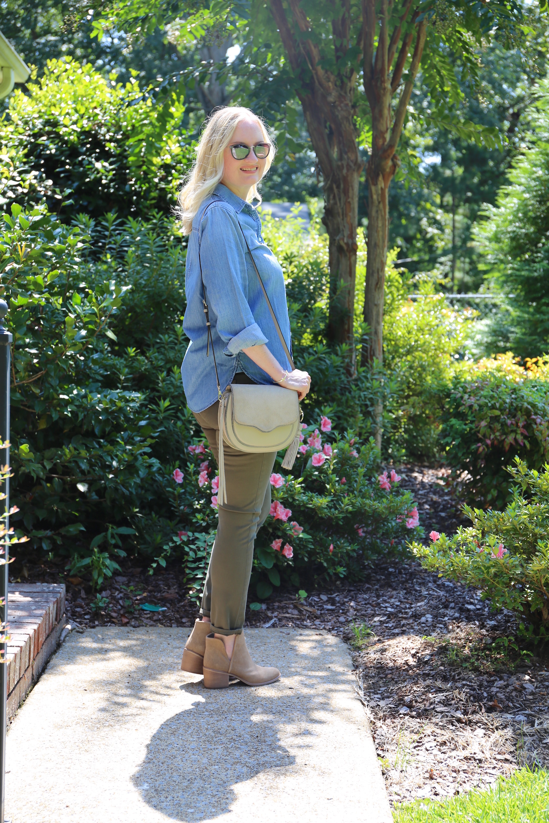 An Olive Utility Dress + A Leopard Clutch + A Giveaway - Wishes