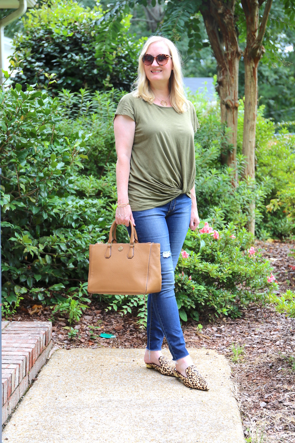 Olive and Leopard Mules (Trendy Wednesday #134) - Classy Yet Trendy