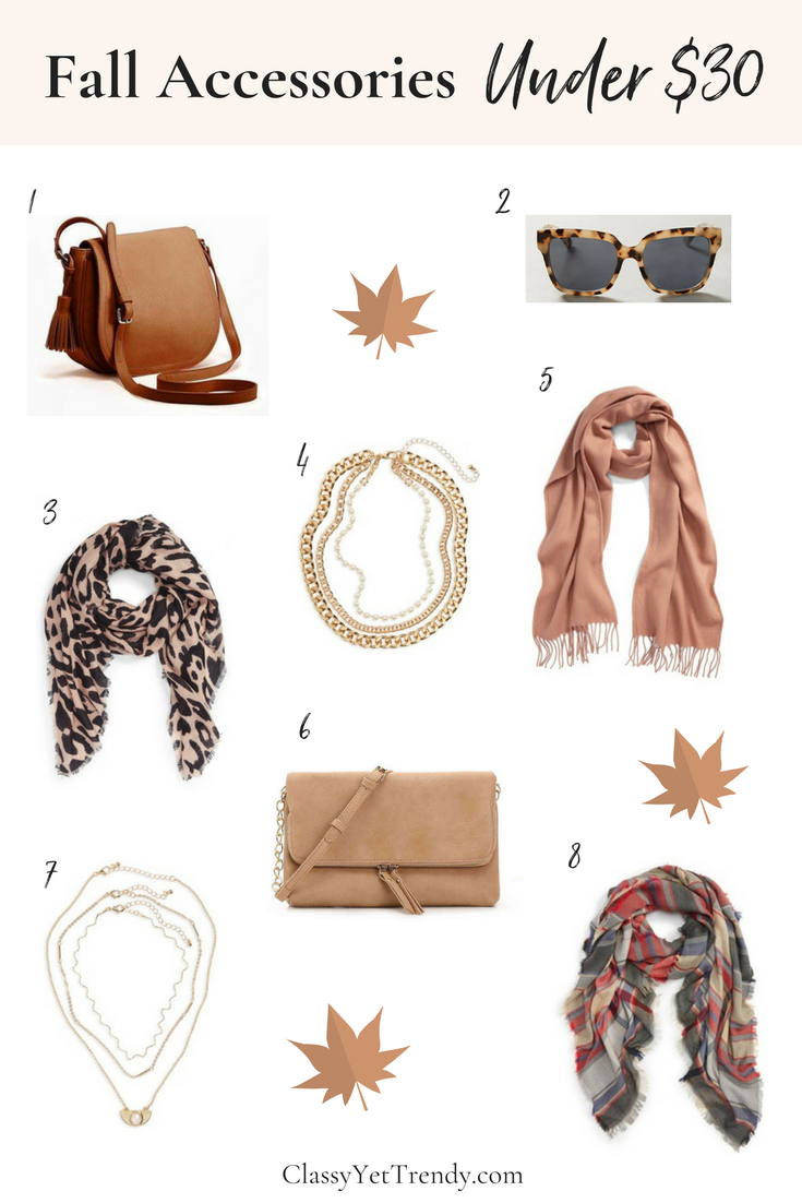 Fall Accessories Under $30
