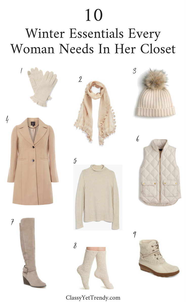 10 Winter Essentials Every Woman Needs In Her Closet