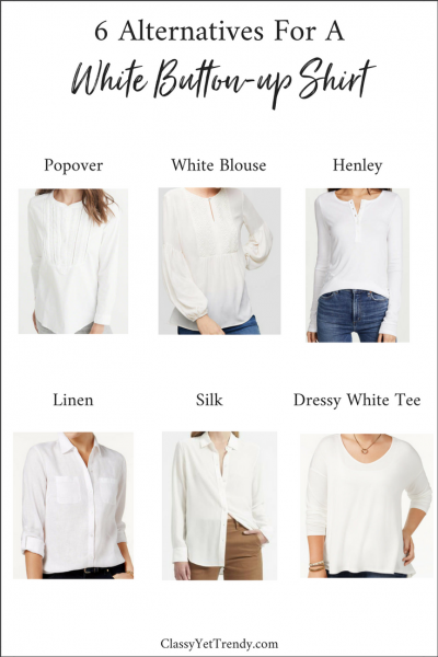 6 Alternatives for a White Cotton Button-up Shirt - Classy Yet Trendy