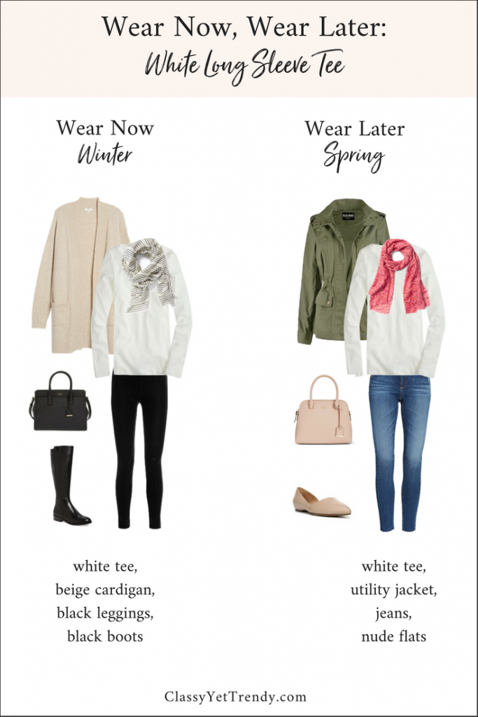Wear Now, Wear Later: White Long Sleeve Tee - Classy Yet Trendy