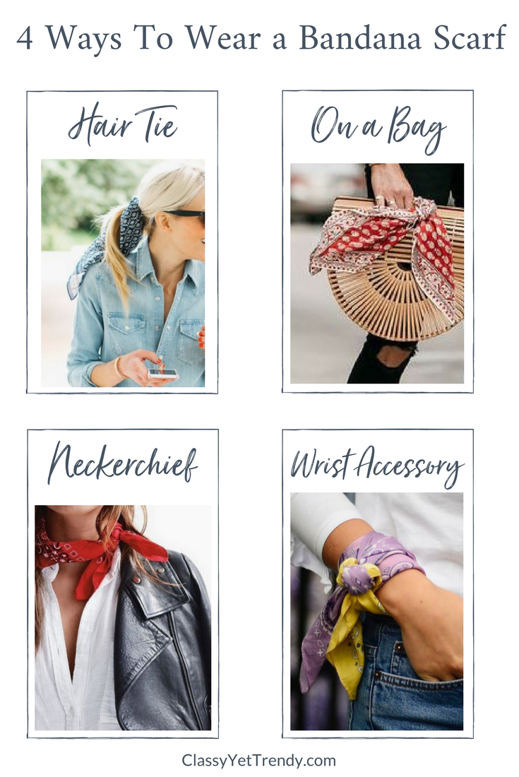 8 ways to tie a scarf on a bag handle 🎀