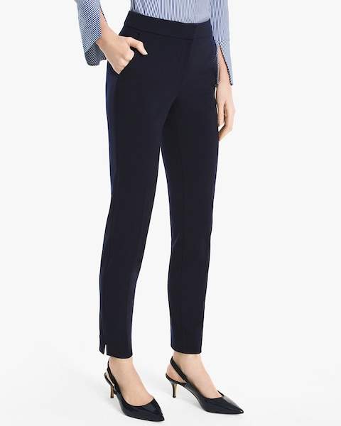 navy ankle pants