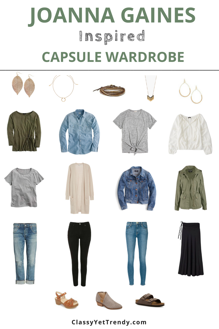Joanna Gaines Inspired Capsule Wardrobe: 10 Outfit Ideas