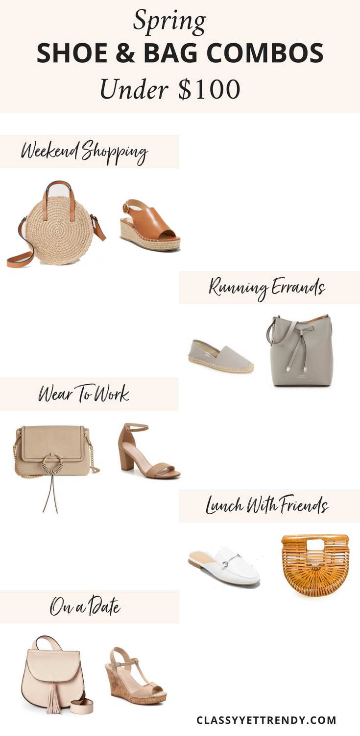 Shoe and Bag Combos For Spring Under $100