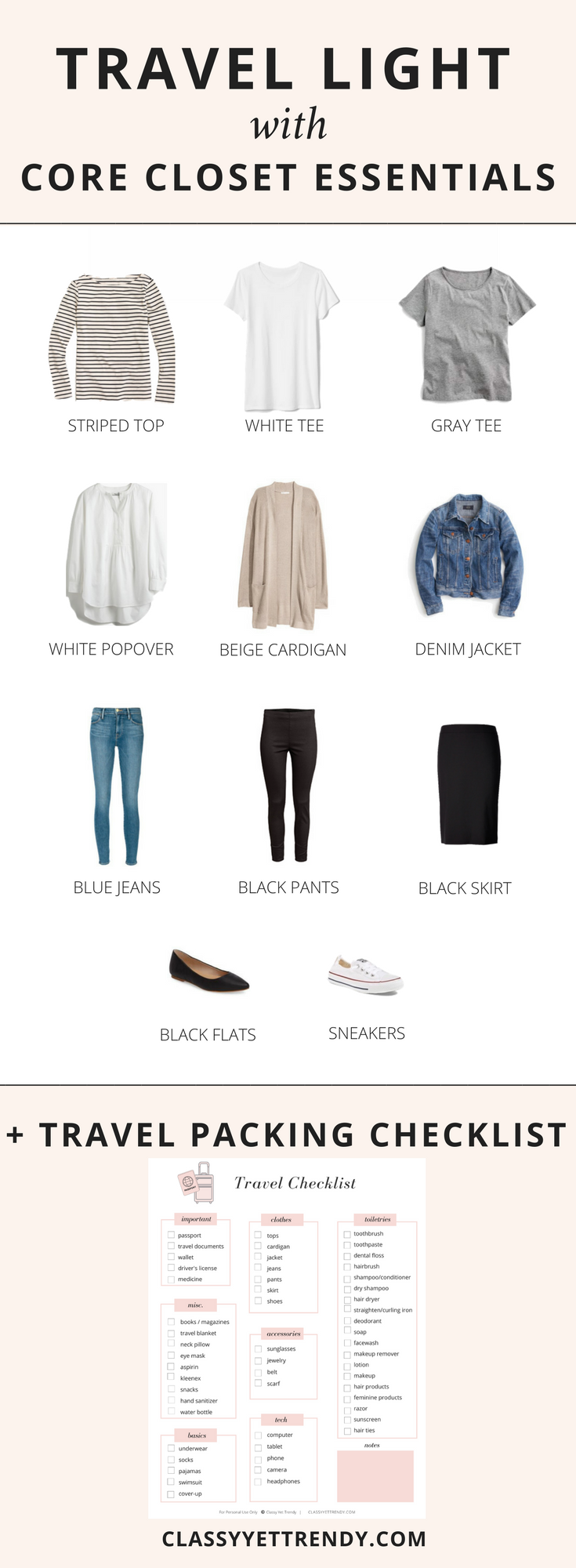 How To Build A Travel Capsule Wardrobe - Classy Yet Trendy