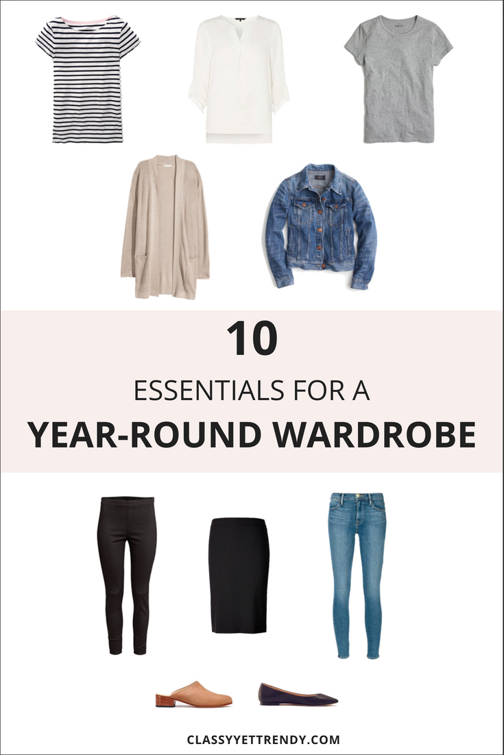 10 Essentials For A Year-Round Wardrobe
