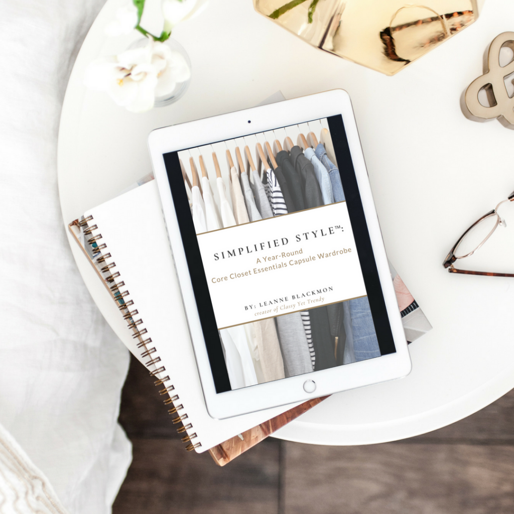 Simplified Style Capsule Wardrobe eBook mockup