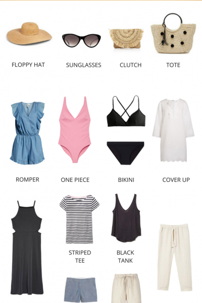 Summer Beach Vacation Packing List Under 50 Classy Yet Trendy