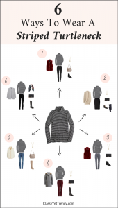 6 Ways To Wear a Striped Turtleneck - Classy Yet Trendy