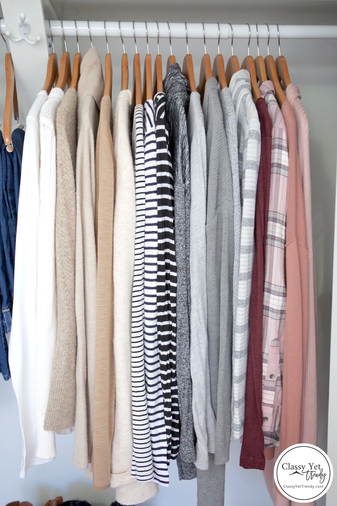 My Winter 2018-2019 Capsule Wardrobe - tops and cardigans
