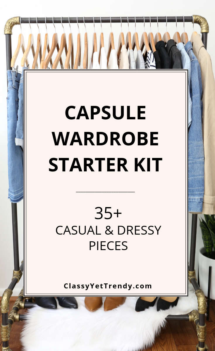 Capsule Wardrobe Starter Kit - 35+ Casual Dressy Pieces