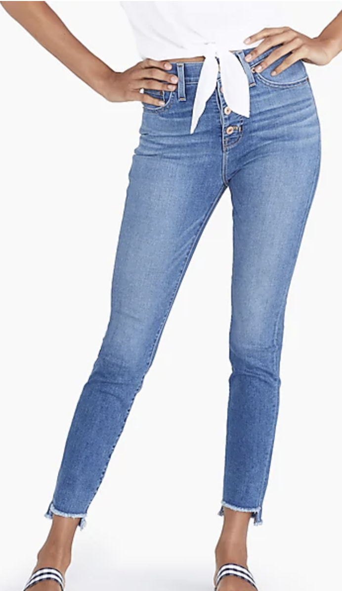 J Crew Factory button fly jeans