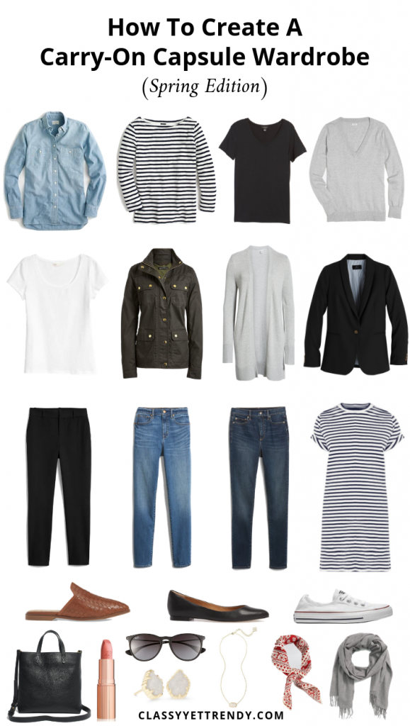 How To Create A Carry-On Capsule Wardrobe - Spring