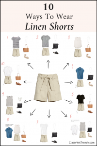 10 Ways To Wear Linen Shorts - Classy Yet Trendy