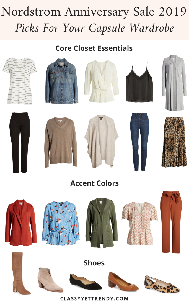 THREE CLOSET ESSENTIALS from Nordstrom online