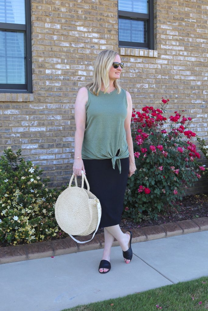 Olive and best sale black outfit