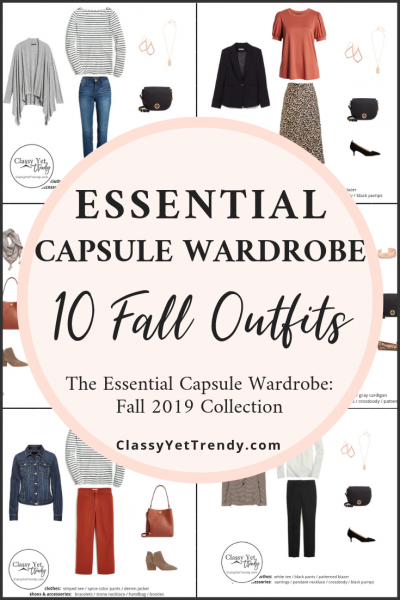 The Essential Capsule Wardrobe Fall 2019 Preview: 10 Outfits - Classy ...