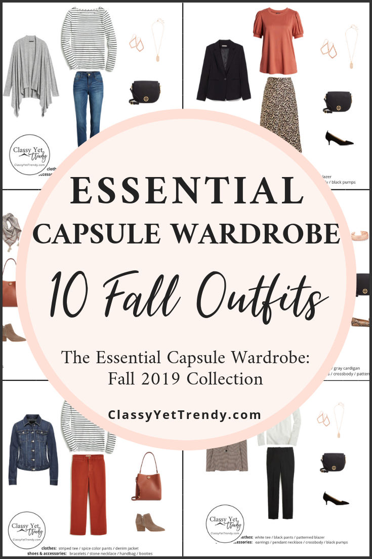 The Essential Capsule Wardrobe Fall 2019 Preview: 10 Outfits