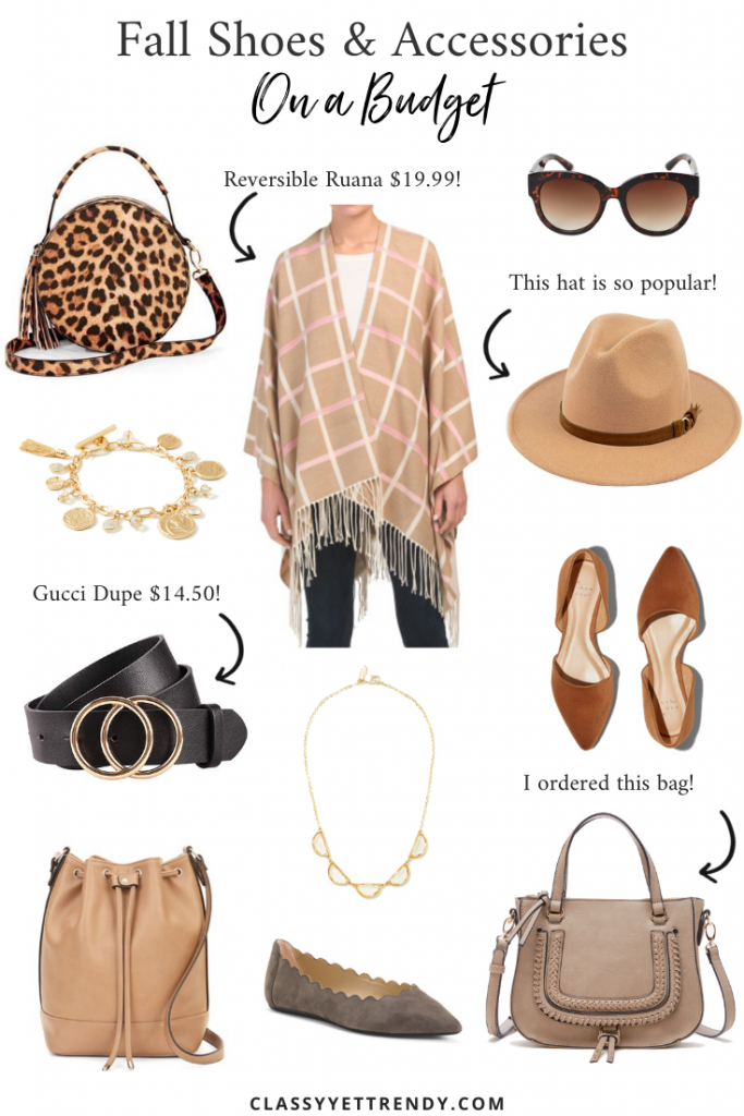 Fall Shoes and Accessories On a Budget - Classy Yet Trendy