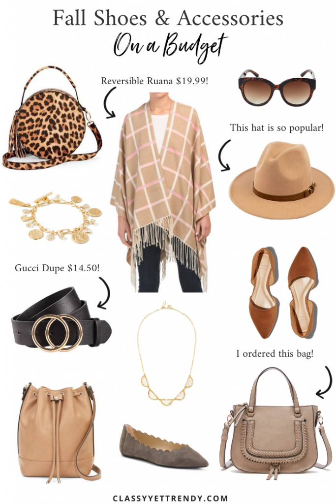 taupe shoes and bag