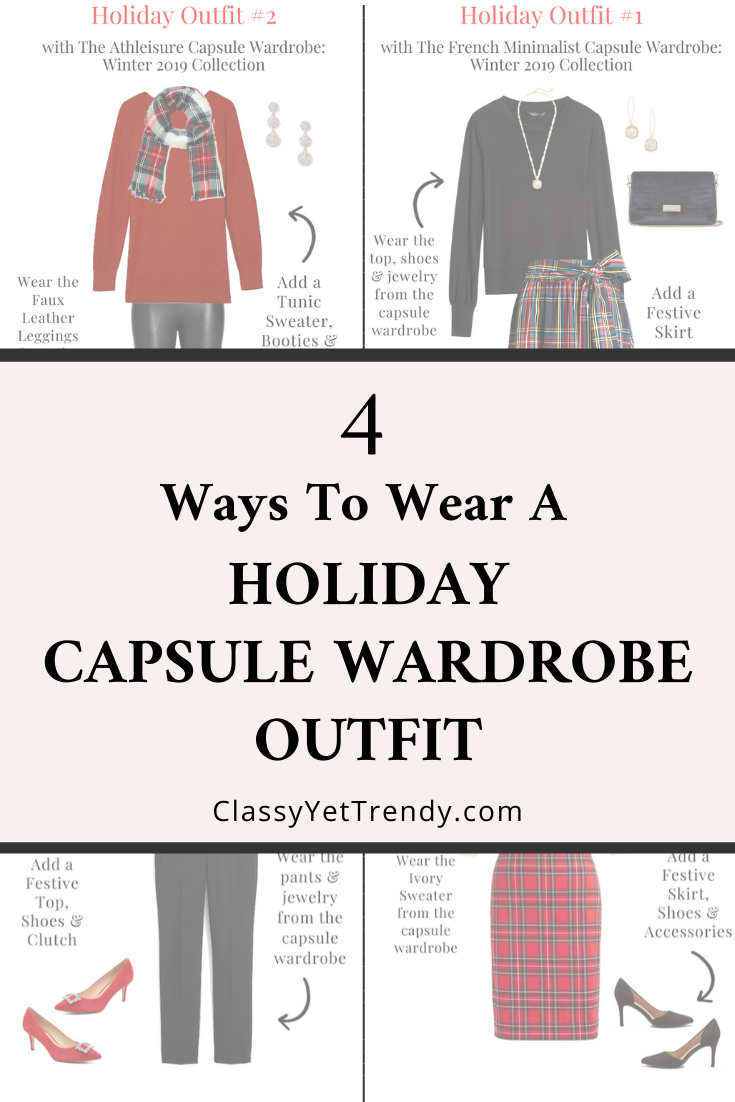4 Ways To Wear a Holiday Capsule Wardrobe Outfit