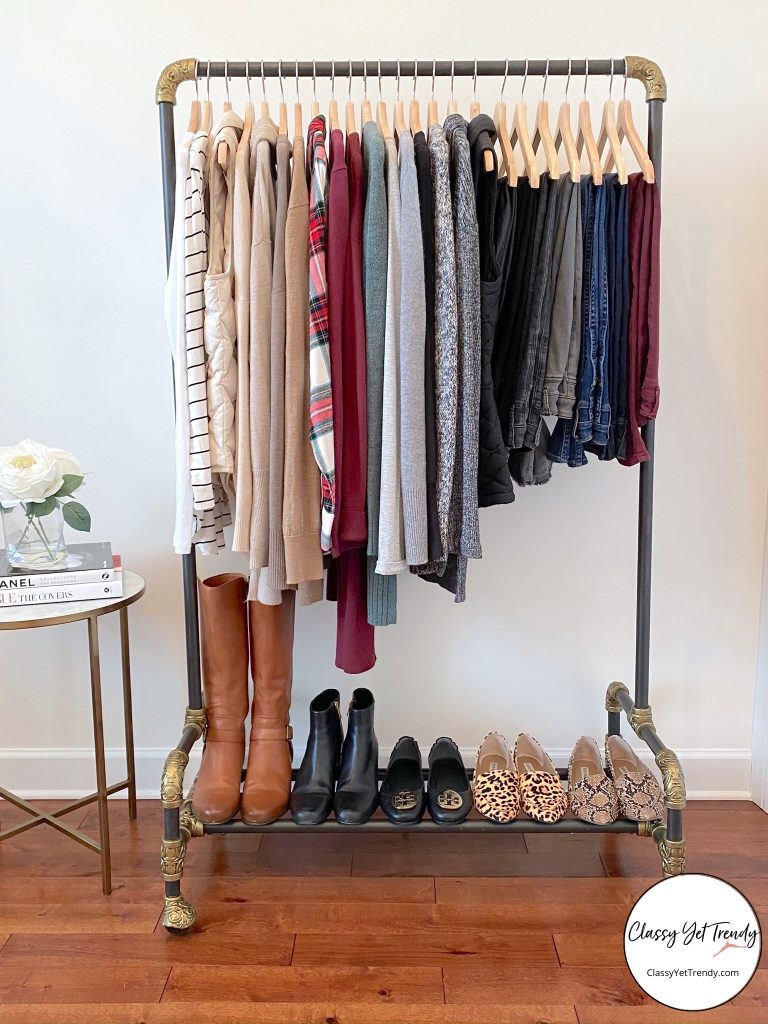 My-Winter-2019-Capsule-Wardrobe-clothes-rack-full