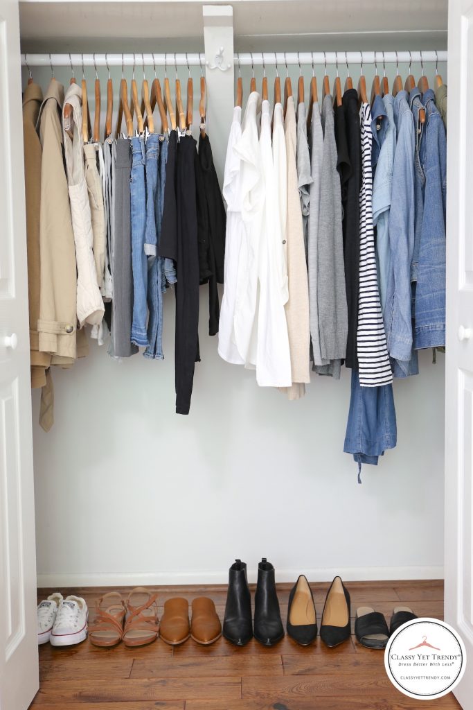 Tips and Tricks for Organizing a Closet and a Printable Worksheet to Help.