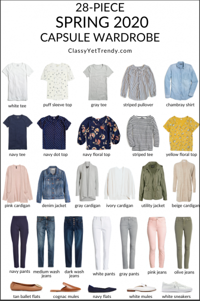 My 28-Piece Spring 2020 Capsule Wardrobe