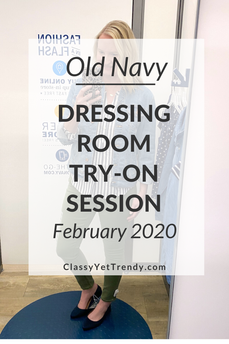 Old Navy Dressing Room Try-On for a Spring Capsule Wardrobe