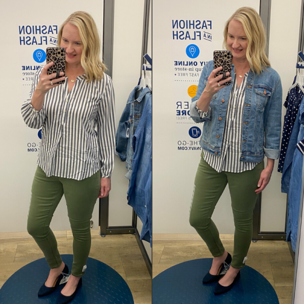 Old Navy Dressing Room Try-on For A Spring Capsule Wardrobe - Classy 