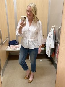 Target Dressing Room Try-On Session - Lots of Spring Outfits! - Classy ...