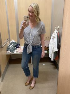 Target Dressing Room Try-On Session - Lots of Spring Outfits! - Classy ...