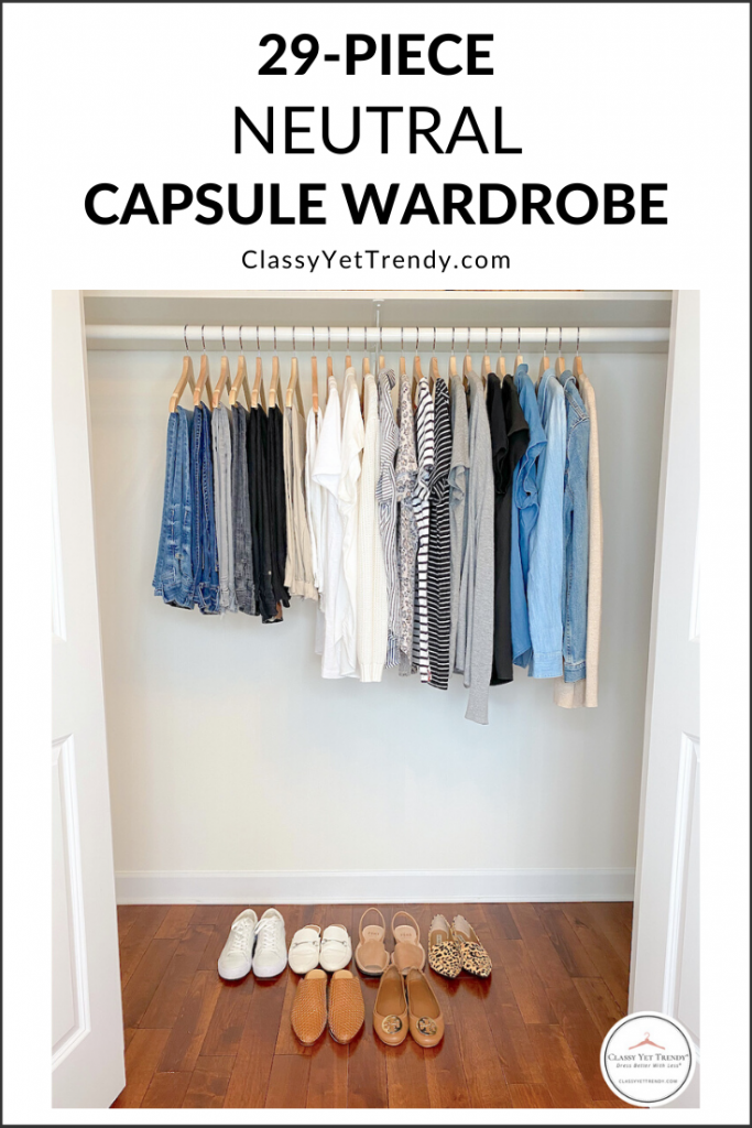 29-Piece Spring 2020 Neutral Capsule Wardrobe - Classy Yet Trendy