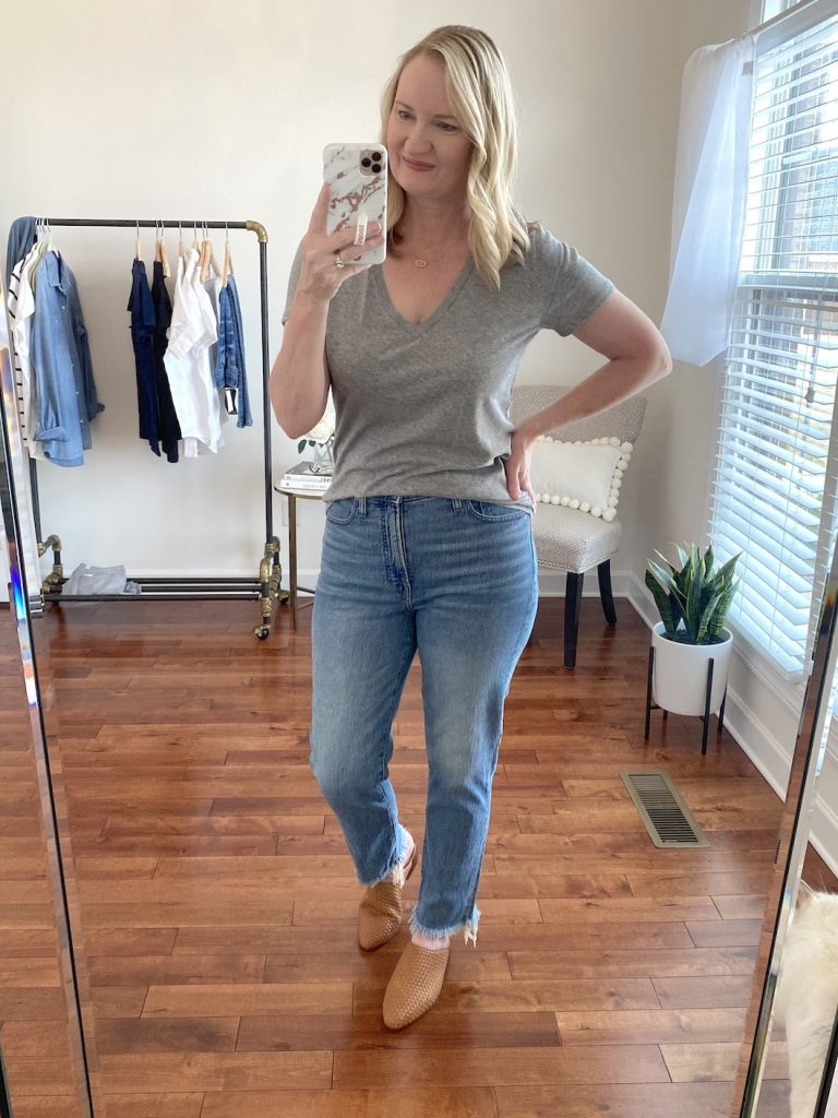 J Crew Factory T-Shirt Review (found the perfect tee) + Ab-Solution ...