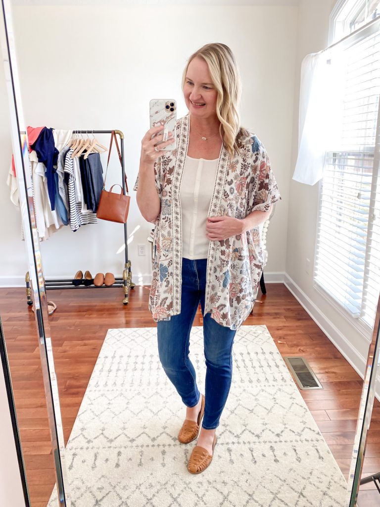 Kimono cardigan outfit hotsell