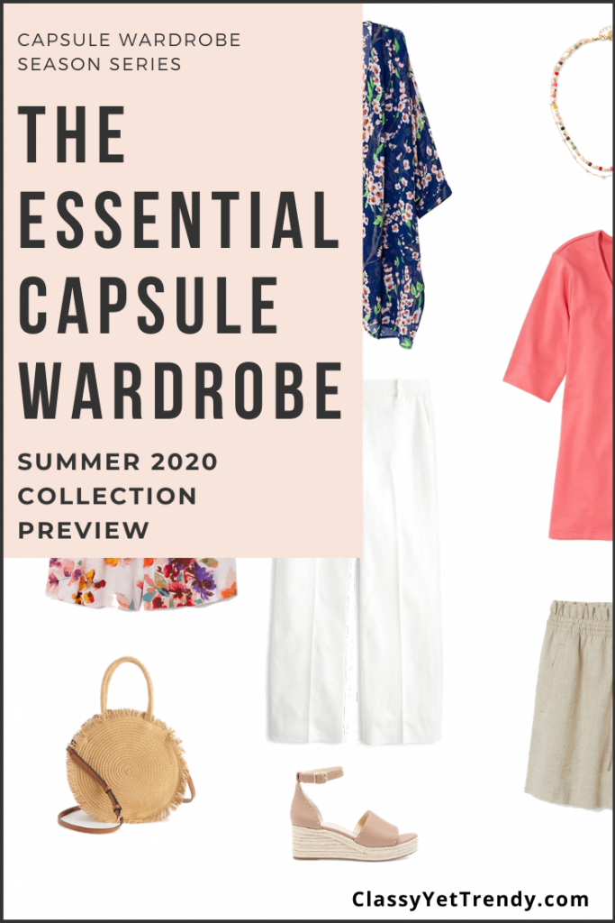 Essential Capsule Wardrobe Summer 2020 Pin