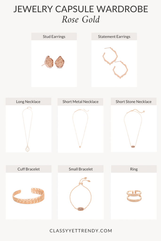 JEWELRY-CAPSULE-WARDROBE-ROSE-GOLD-METAL