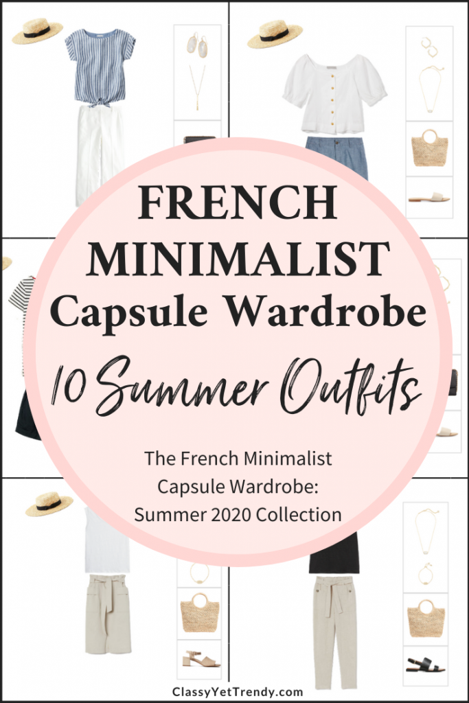 French Minimalist Capsule Wardrobe Summer 2020 Preview + 10 Outfits