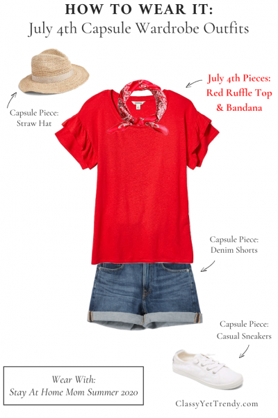 How to Create A July 4th Outfit Using A Capsule Wardrobe + 4 Outfits ...